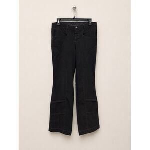 Athleta Canyon Casual Wool Blend Pants Gray Zipper Flare Vent Mid Rise Size 8T